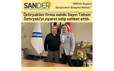 Öztiryakiler firma sahibi sayın Tahsin Öztiryaki’yi ziyaret edip sohbet ettik.