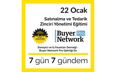 SANDER – Buyer Network Pro İşbirliği ile "Satınalma ve Tedarik Zinciri Yönetimi" Eğitimi