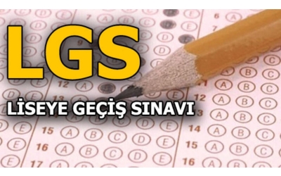 Liselere Giriş Sınavında (LGS) Başarılar Dileriz...