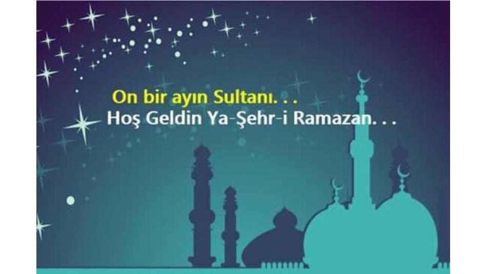 Hayırlı Ramazanlar dileriz...