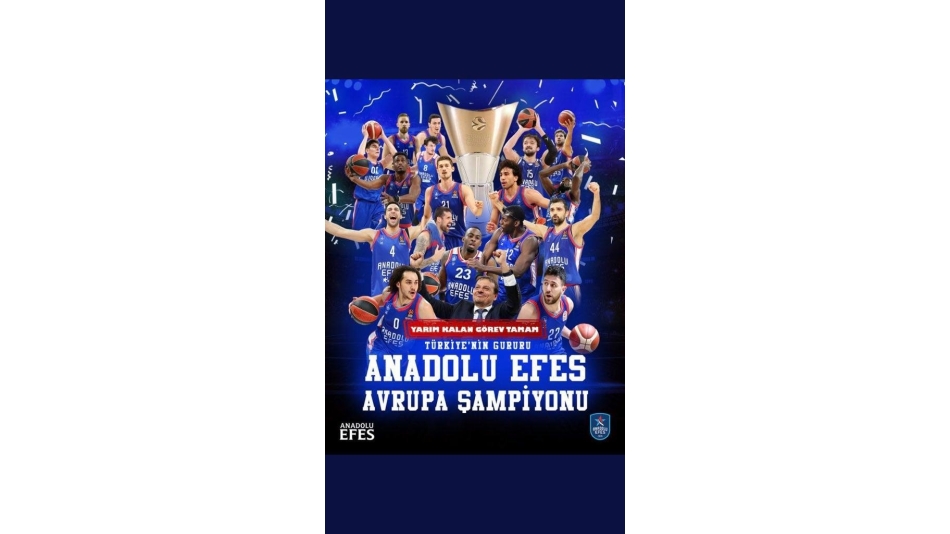 Tebrikler Anadolu Efes...