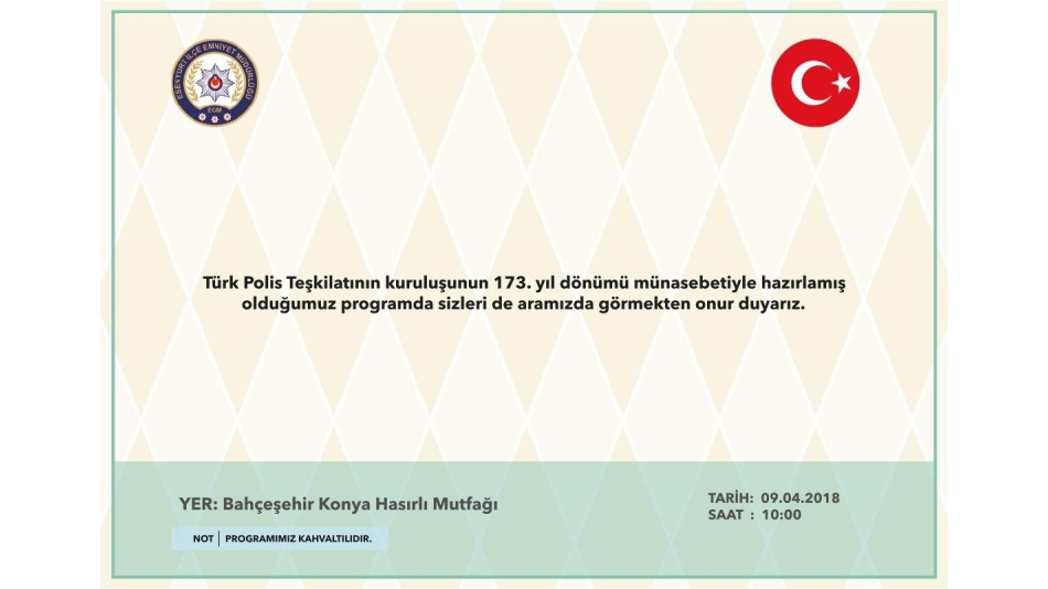 Esenyurt İlçe Emniyet Müdürlüğü Programına katılım