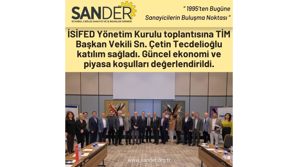 İSİFED Yönetim Kurulu Toplantısına Katılım