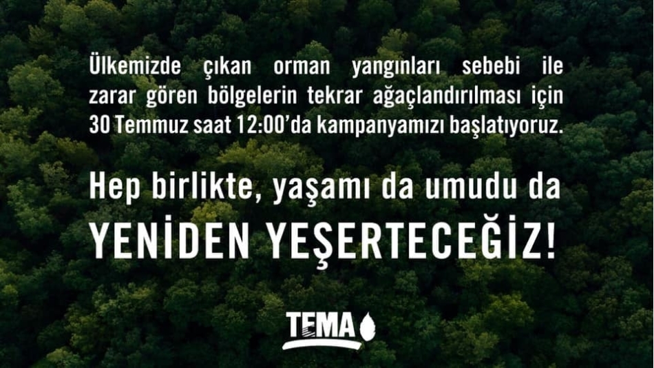 Ülkemizin her bölgesindeki yangın haberleri ile ciğerlerimiz de yanıyor...